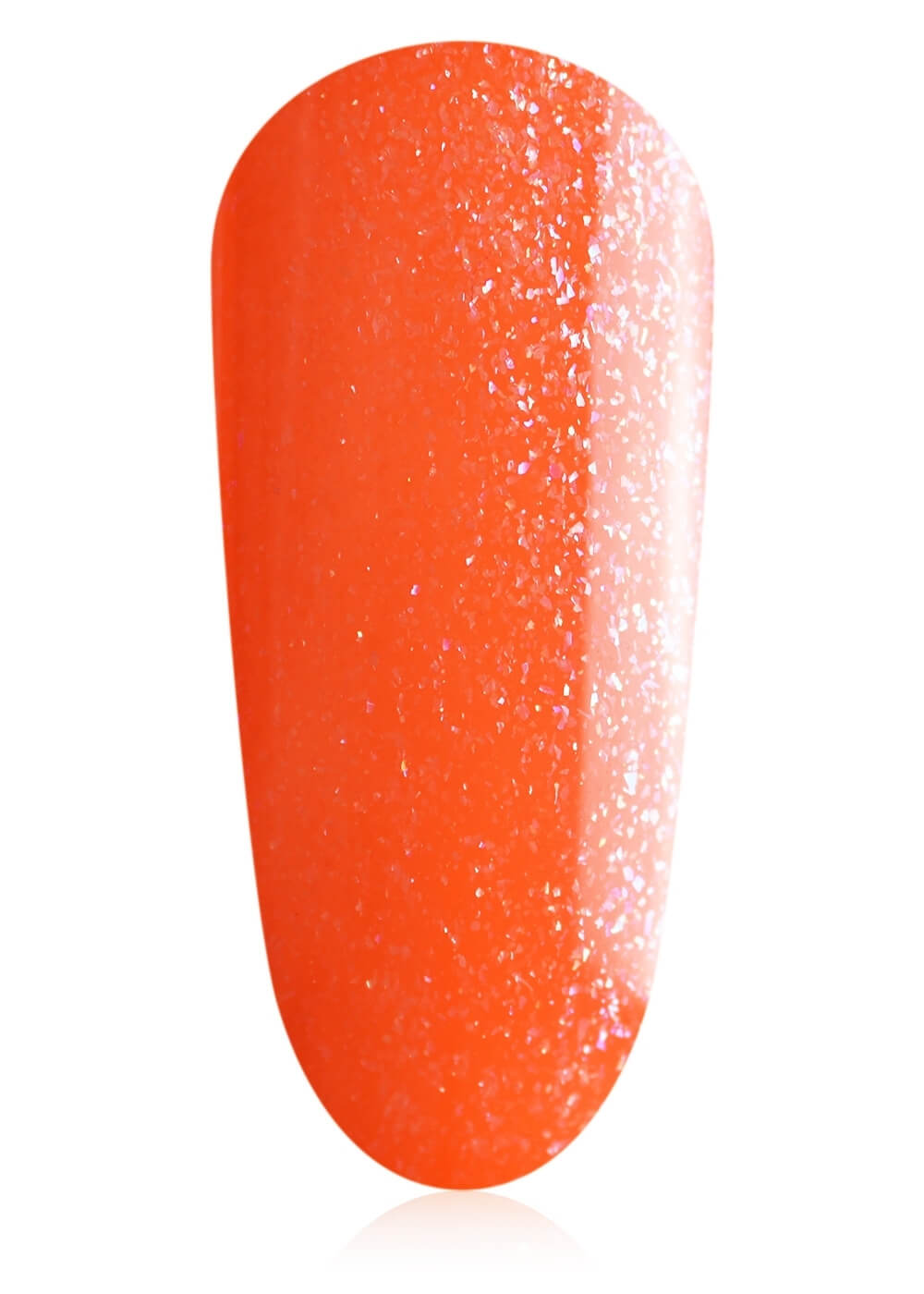 orange glitter gel polish