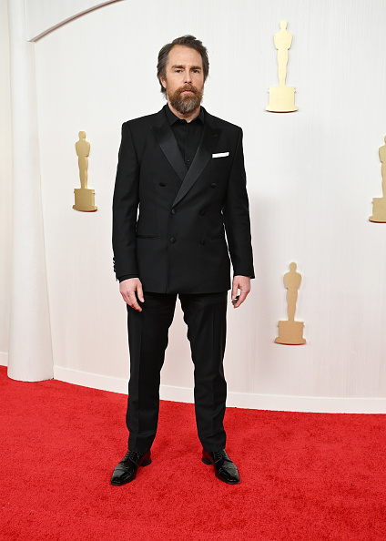 Sam Rockwell red carpet nail look